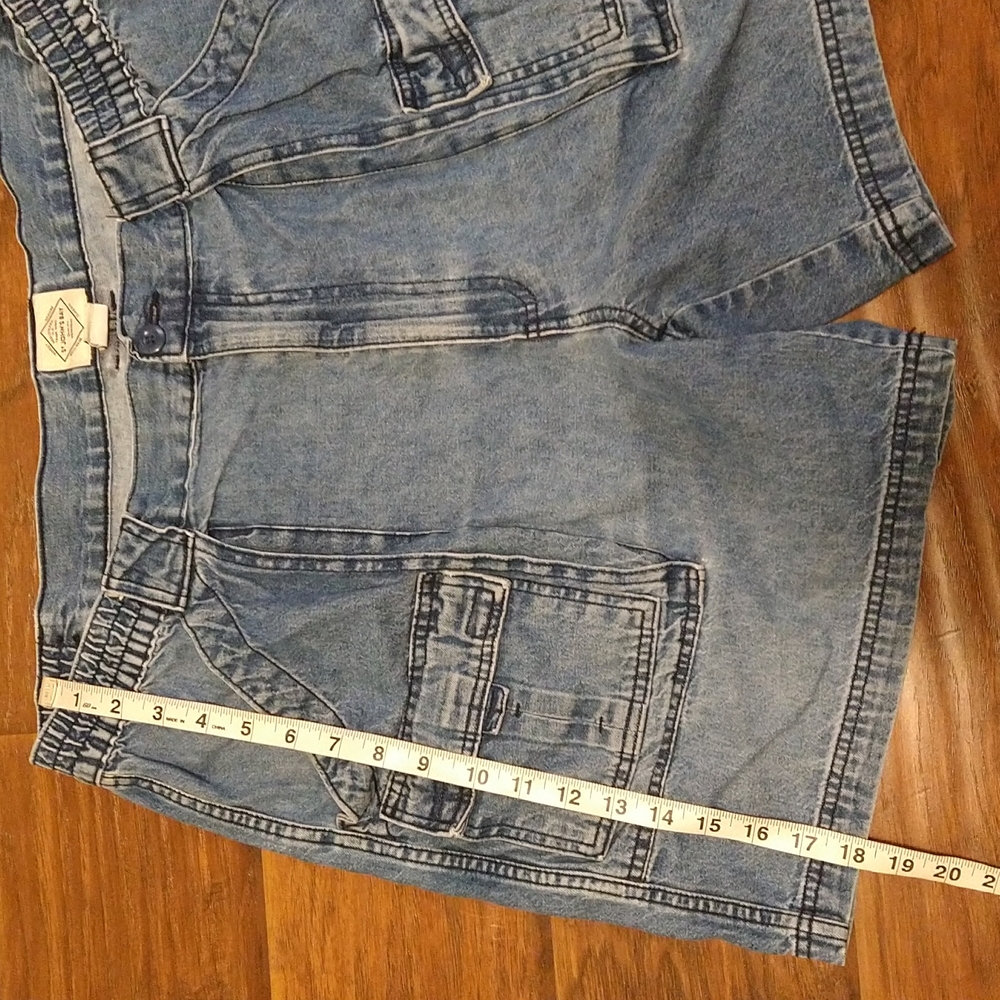 St John's bay men blue jean shorts - Picture 5 of 8